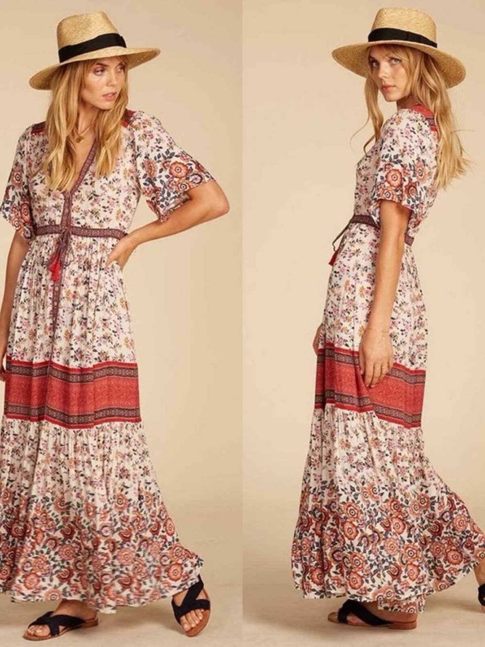 Spell 🌺 Elle Gown in Rosewood Medium